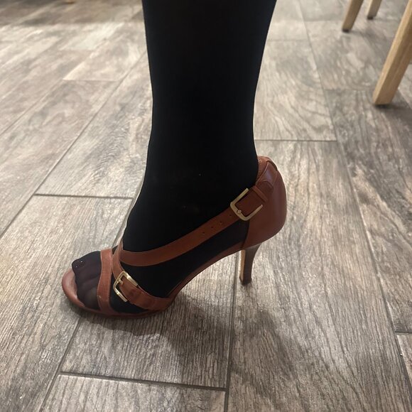 Cole Haan "Nike Air" brown leather sandals with ankle straps. Size 9. - Picture 6 of 7